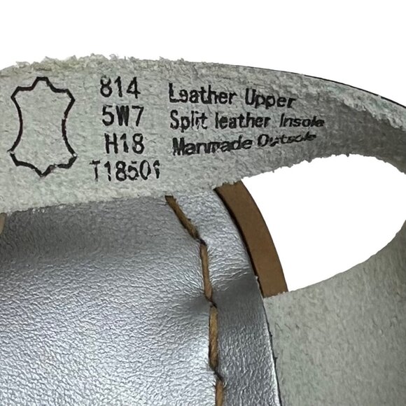 NWOT Salt Water Original Pewter Sandals - Picture 6 of 9